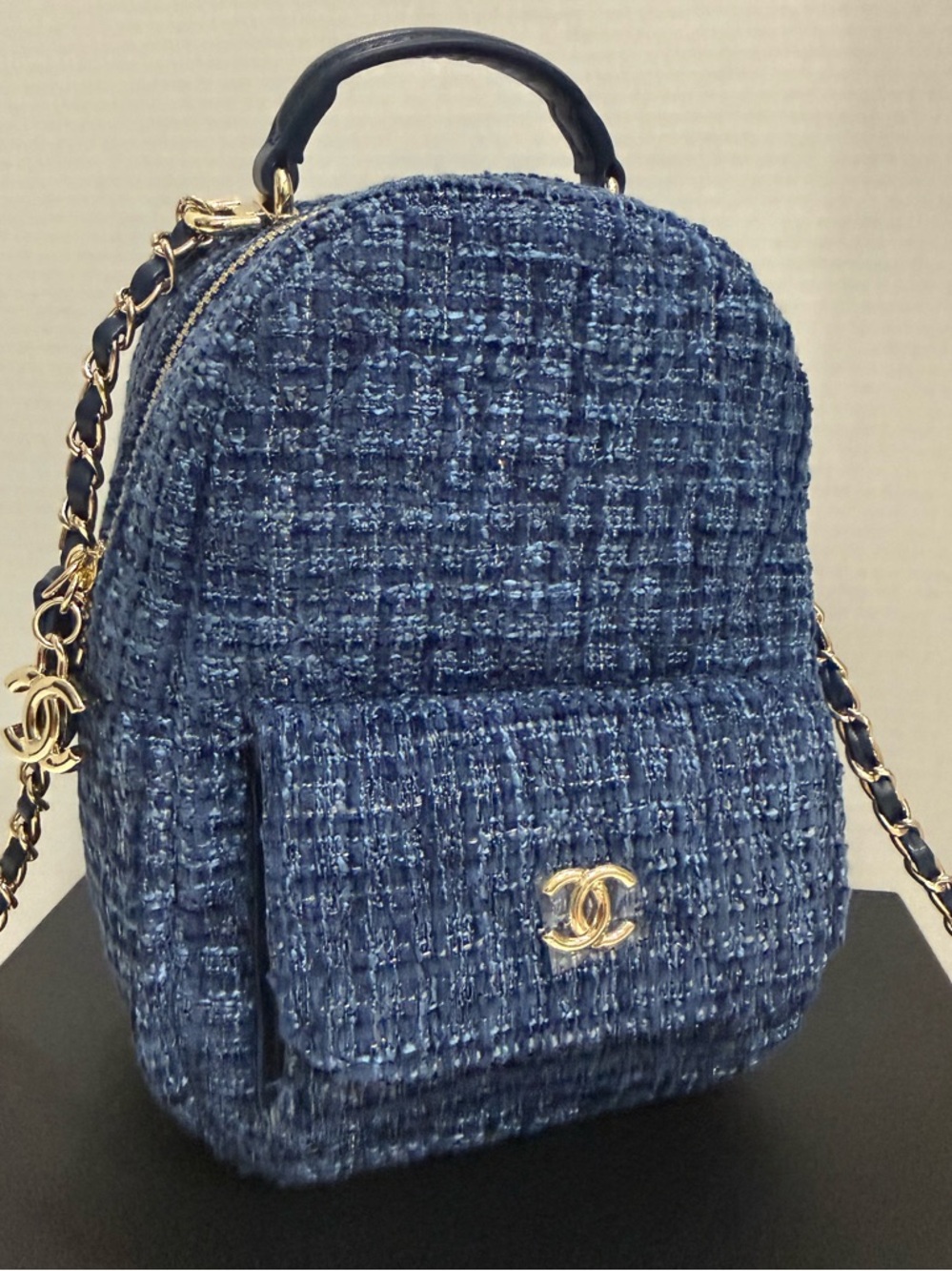 Blue Tweed CC Backpack